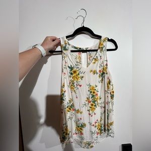 Old Navy Floral Blouse Tank Top